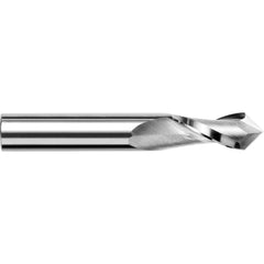 Harvey Tool - 1/16" Diam, 3/16" LOC, 2 Flute 120° Point Angle Solid Carbide Drill Mill - Exact Tool & Supply