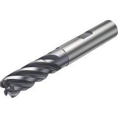 Sandvik Coromant - Corner Radius & Corner Chamfer End Mills; Mill Diameter (Inch): 0.75 ; Mill Diameter (Decimal Inch): 0.7500 ; End Type: Corner Chamfer ; Chamfer Width (Decimal Inch): 0.0100 ; Number of Flutes: 5 ; Material: Solid Carbide - Exact Tool & Supply