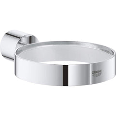 Grohe - Washroom Shelves, Soap Dishes & Towel Holders; Type: Soap Dish Holder ; Material: Metal ; Length (Inch): 6-1/8 ; Width (Inch): 1-3/8 ; Depth (Inch): 6.14 ; Finish/Coating: Chrome - Exact Tool & Supply