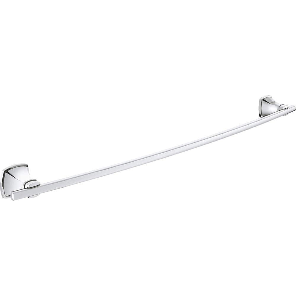 Grohe - Washroom Shelves, Soap Dishes & Towel Holders; Type: Towel Bar ; Material: Metal ; Length (Inch): 26-1/4 ; Width (Inch): 1.8 ; Depth (Inch): 2.95 ; Finish/Coating: Chrome - Exact Tool & Supply