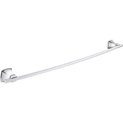 Grohe - Washroom Shelves, Soap Dishes & Towel Holders; Type: Towel Bar ; Material: Metal ; Length (Inch): 26-1/4 ; Width (Inch): 1.8 ; Depth (Inch): 2.95 ; Finish/Coating: Chrome - Exact Tool & Supply