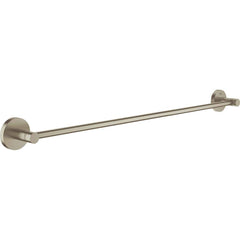 Grohe - Washroom Shelves, Soap Dishes & Towel Holders; Type: Towel Bar ; Material: Metal ; Length (Inch): 23.6000 ; Width (Inch): 2-1/8 ; Depth (Inch): 2.3622 ; Finish/Coating: Brushed; Nickel - Exact Tool & Supply