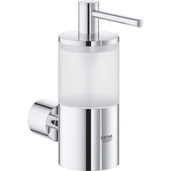 Grohe - Washroom Shelves, Soap Dishes & Towel Holders; Type: Holder for Glass, Soap Dish or Soap Dispenser ; Material: Metal ; Length (Inch): 4.0625 ; Width (Inch): 1.5 ; Depth (Inch): 4.01575 ; Finish/Coating: Chrome - Exact Tool & Supply