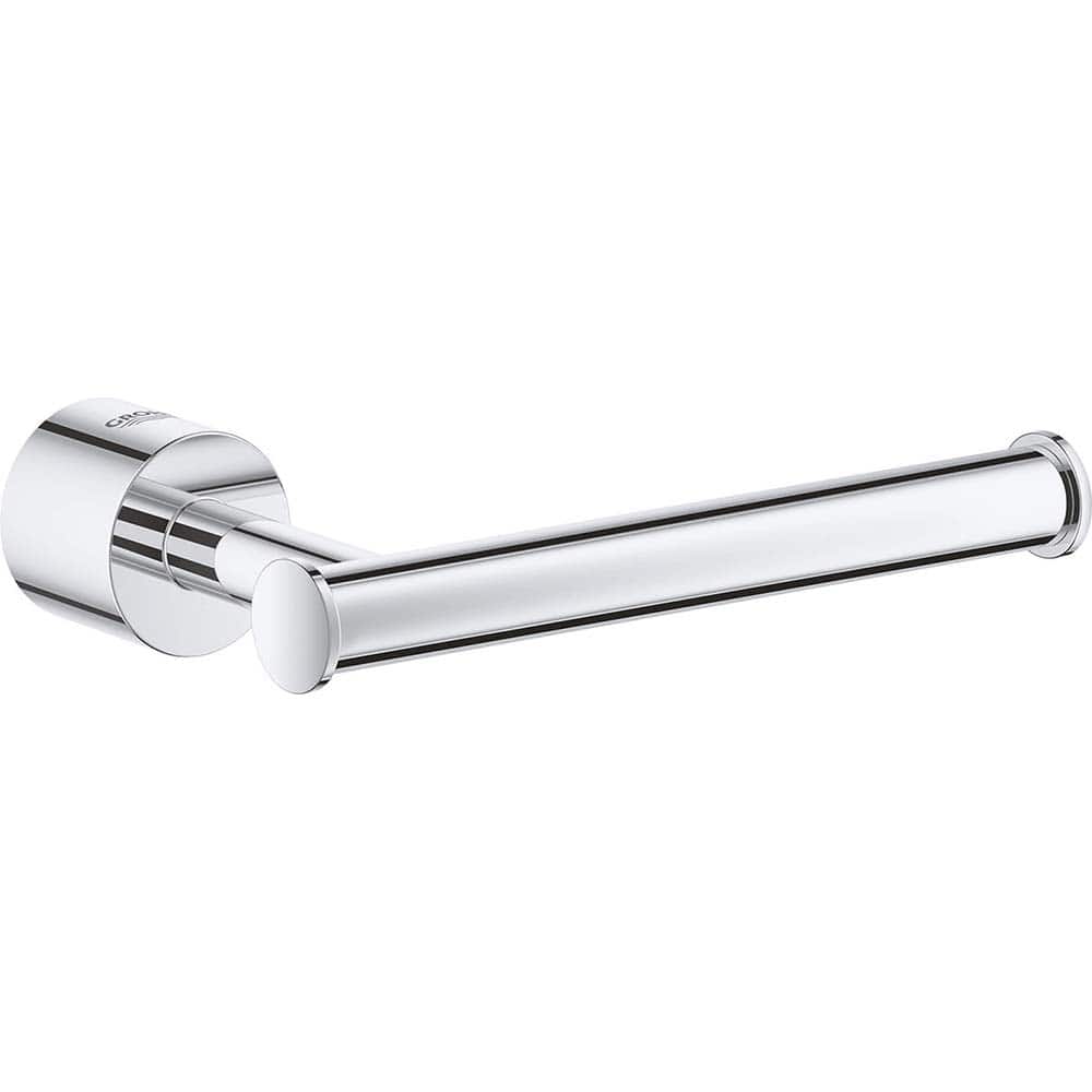 Grohe - Washroom Shelves, Soap Dishes & Towel Holders; Type: Toilet Paper Holder with Cover ; Material: Metal ; Length (Inch): 5.9055 ; Width (Inch): 1.5 ; Depth (Inch): 3.54 ; Finish/Coating: Chrome - Exact Tool & Supply