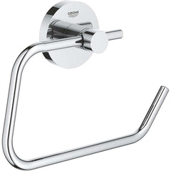 Grohe - Washroom Shelves, Soap Dishes & Towel Holders; Type: Toilet Paper Holder ; Material: Metal ; Length (Inch): 7.8740 ; Width (Inch): 2-1/8 ; Depth (Inch): 1.73 ; Finish/Coating: Chrome - Exact Tool & Supply