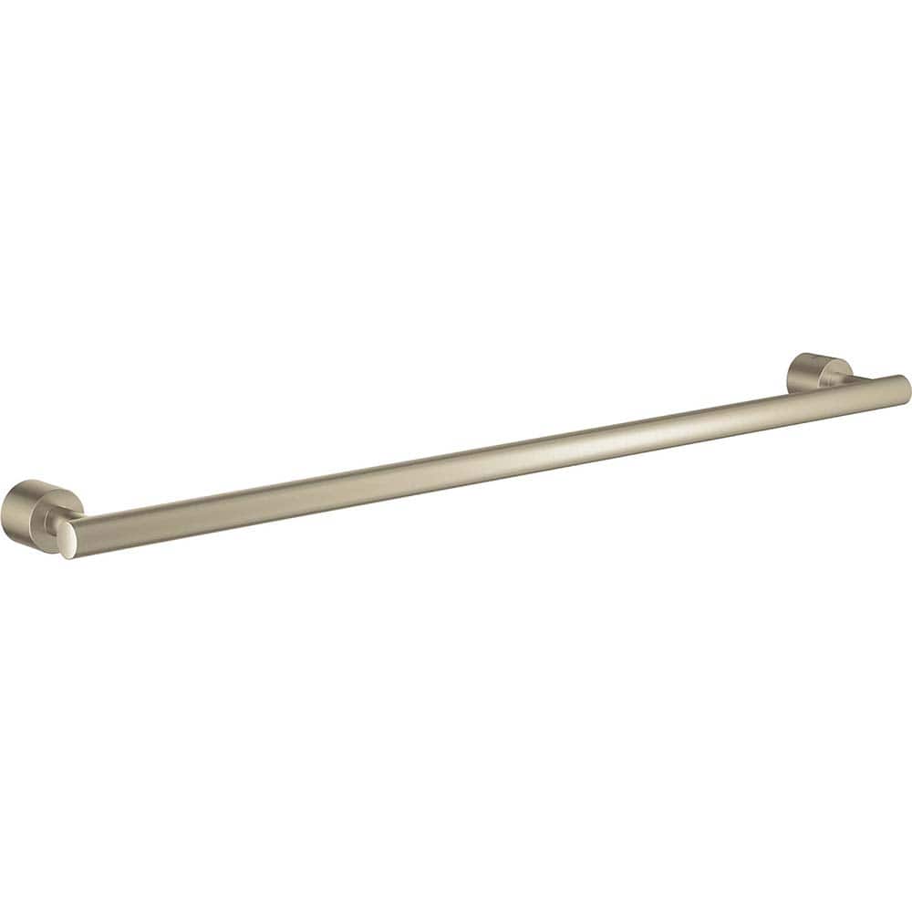 Grohe - Washroom Shelves, Soap Dishes & Towel Holders; Type: Towel Ring ; Material: Metal ; Length (Inch): 24 ; Width (Inch): 1-3/8 ; Depth (Inch): 3.14961 ; Finish/Coating: Brushed; Nickel - Exact Tool & Supply