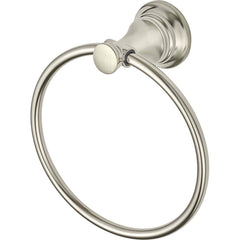 American Standard - Washroom Shelves, Soap Dishes & Towel Holders; Type: Towel Ring ; Material: Metal ; Length (Inch): 7 ; Width (Inch): 7 ; Depth (Inch): 2.875 ; Finish/Coating: Brushed; Nickel - Exact Tool & Supply