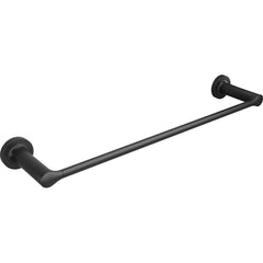 American Standard - Washroom Shelves, Soap Dishes & Towel Holders; Type: Towel Bar ; Material: Metal ; Length (Inch): 24 ; Width (Inch): 2 ; Depth (Inch): 3.875 ; Finish/Coating: Matte Black - Exact Tool & Supply