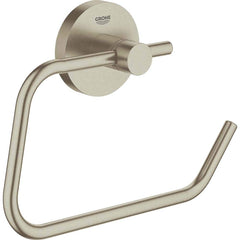 Grohe - Washroom Shelves, Soap Dishes & Towel Holders; Type: Toilet Paper Holder ; Material: Metal ; Length (Inch): 4.6 ; Width (Inch): 2-1/8 ; Depth (Inch): 1.73 ; Finish/Coating: Chrome - Exact Tool & Supply