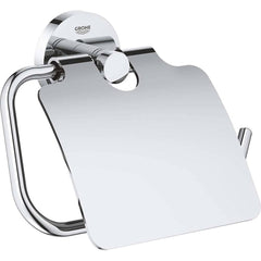 Grohe - Washroom Shelves, Soap Dishes & Towel Holders; Type: Toilet Paper Holder ; Material: Metal ; Length (Inch): 4.6 ; Width (Inch): 6.5 ; Depth (Inch): 1.73 ; Finish/Coating: Chrome - Exact Tool & Supply