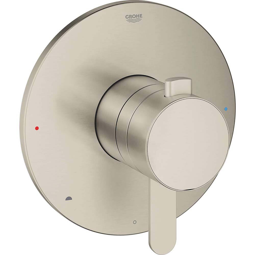 Grohe - Tub & Shower Faucets; Type: Valve Only Trim kit ; Style: Europlus ; Design: 2-Way ; Material: Metal ; Handle Type: Lever ; Handle Material: Metal - Exact Tool & Supply