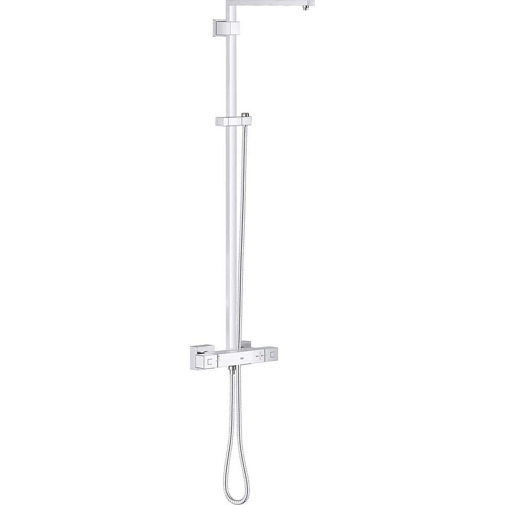 Grohe - Tub & Shower Faucets; Type: Shower System ; Style: Euphoria ; Design: Assembled Package ; Material: Metal ; Handle Type: Knob ; Handle Material: Metal - Exact Tool & Supply