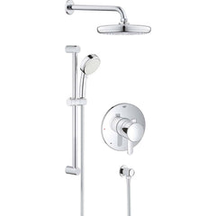 Grohe - Tub & Shower Faucets; Type: Shower System ; Style: Europlus ; Design: Check Valve ; Material: Metal ; Handle Type: Lever ; Handle Material: Metal - Exact Tool & Supply