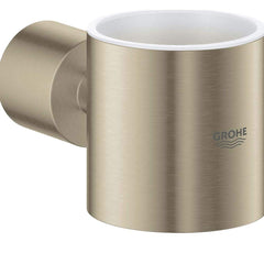 Grohe - Washroom Shelves, Soap Dishes & Towel Holders; Type: Soap Dish/Soap Dispenser Holder ; Material: Metal ; Length (Inch): 20-1/8 ; Width (Inch): 1.2 ; Depth (Inch): 4.01 ; Finish/Coating: Brushed; Nickel - Exact Tool & Supply