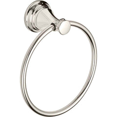 American Standard - Washroom Shelves, Soap Dishes & Towel Holders; Type: Towel Ring ; Material: Metal ; Length (Inch): 7 ; Width (Inch): 7 ; Depth (Inch): 2.875 ; Finish/Coating: Polished Nickel - Exact Tool & Supply