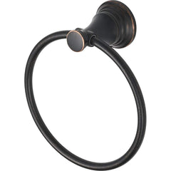 American Standard - Washroom Shelves, Soap Dishes & Towel Holders; Type: Towel Ring ; Material: Metal ; Length (Inch): 7 ; Width (Inch): 7 ; Depth (Inch): 2.875 ; Finish/Coating: Bronze - Exact Tool & Supply