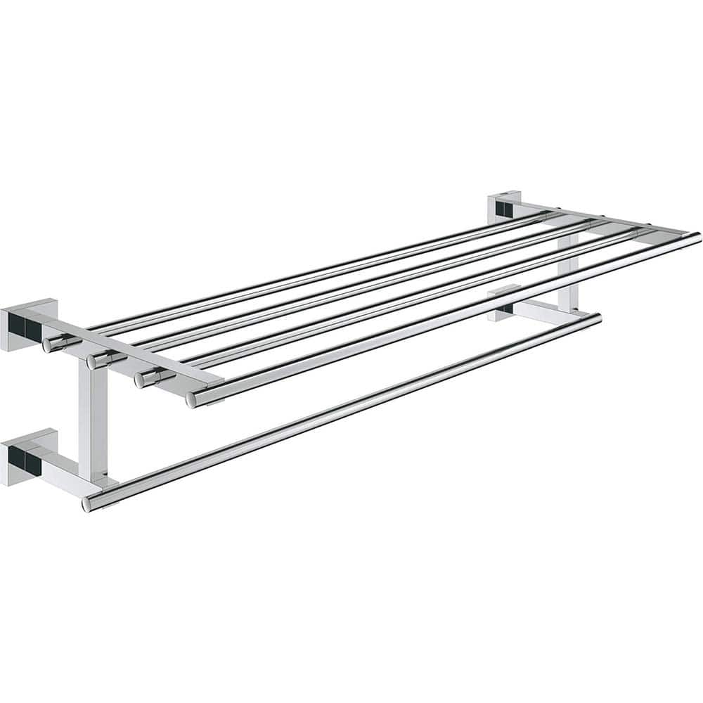 Grohe - Washroom Shelves, Soap Dishes & Towel Holders; Type: Multi-towel rack ; Material: Metal ; Length (Inch): 22 ; Width (Inch): 3-7/8 ; Depth (Inch): 8.26772 ; Finish/Coating: Chrome - Exact Tool & Supply