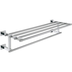 Grohe - Washroom Shelves, Soap Dishes & Towel Holders; Type: Multi-towel rack ; Material: Metal ; Length (Inch): 22 ; Width (Inch): 3-7/8 ; Depth (Inch): 8.26772 ; Finish/Coating: Chrome - Exact Tool & Supply
