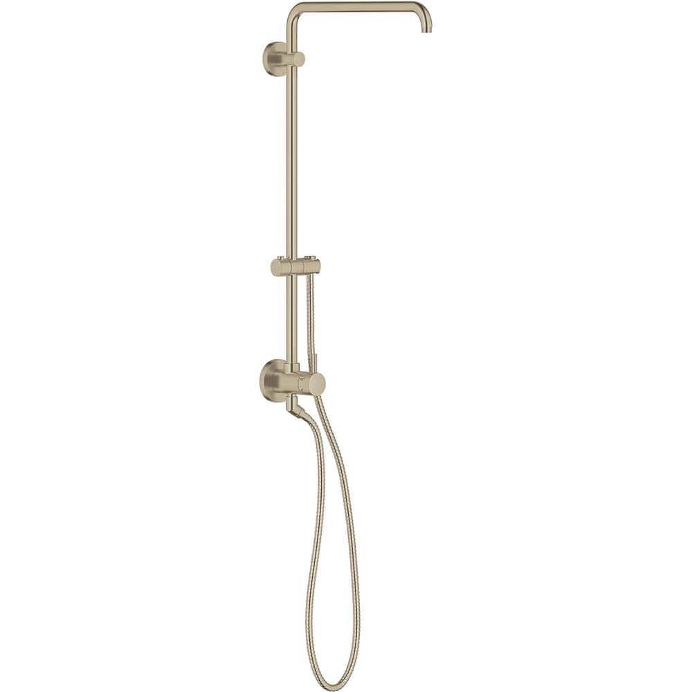 Grohe - Tub & Shower Faucets; Type: Shower System ; Style: Retro-Fit ; Design: Assembled Package ; Material: Metal ; Handle Type: Lever ; Handle Material: Metal - Exact Tool & Supply