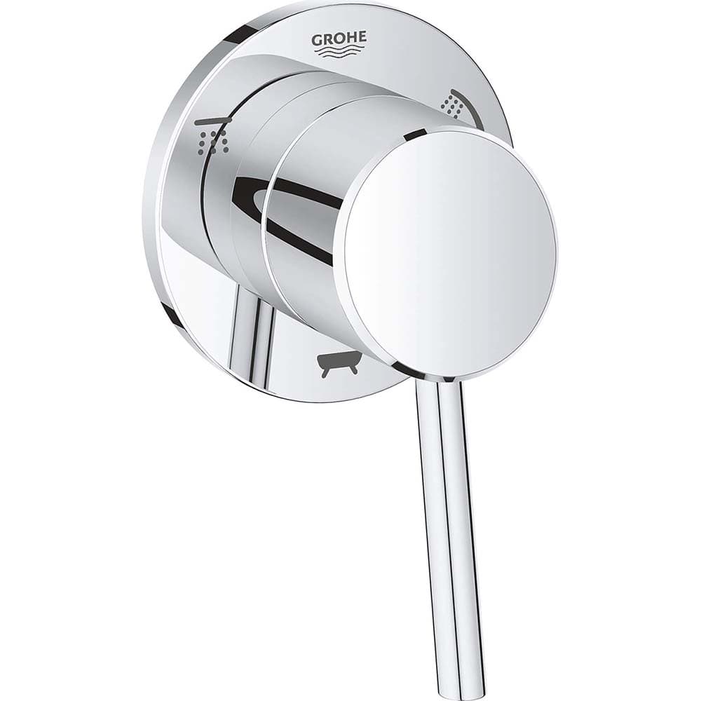Grohe - Tub & Shower Faucets; Type: Valve Only Trim kit ; Style: Concetto ; Design: 3-Way ; Material: Metal ; Handle Type: Lever ; Handle Material: Metal - Exact Tool & Supply