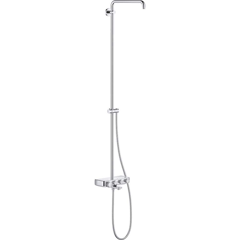 Grohe - Tub & Shower Faucets; Type: Shower System ; Style: Euphoria ; Design: Assembled Package ; Material: Metal ; Handle Type: Knob ; Handle Material: Metal - Exact Tool & Supply