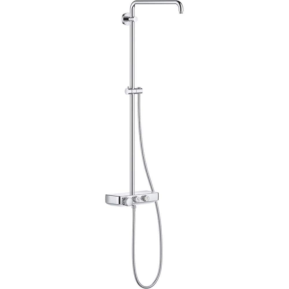 Grohe - Tub & Shower Faucets; Type: Shower System ; Style: Euphoria ; Design: Assembled Package ; Material: Metal ; Handle Type: Knob ; Handle Material: Metal - Exact Tool & Supply