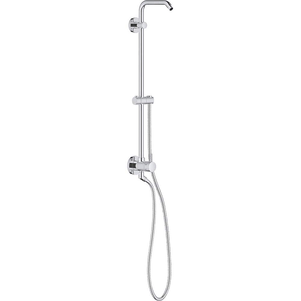 Grohe - Tub & Shower Faucets; Type: Shower System ; Style: Retro-Fit ; Design: Assembled Package ; Material: Metal ; Handle Type: Lever ; Handle Material: Metal - Exact Tool & Supply