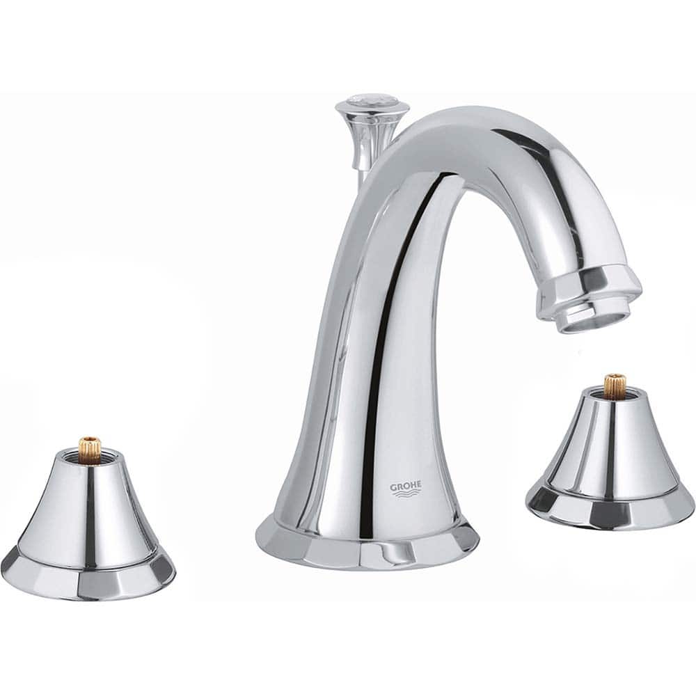 Grohe - Tub & Shower Faucets; Type: Bathroom Faucet ; Style: Widespread ; Design: Two Handle ; Handle Material: Non-Metallic ; Finish/Coating: No Finish - Exact Tool & Supply