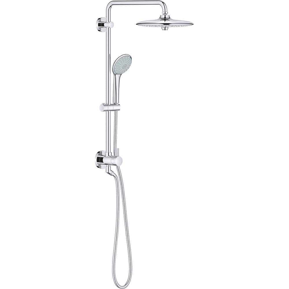 Grohe - Tub & Shower Faucets; Type: Shower System ; Style: Retro-Fit ; Design: Assembled Package ; Material: Metal ; Handle Type: Lever ; Handle Material: Metal - Exact Tool & Supply
