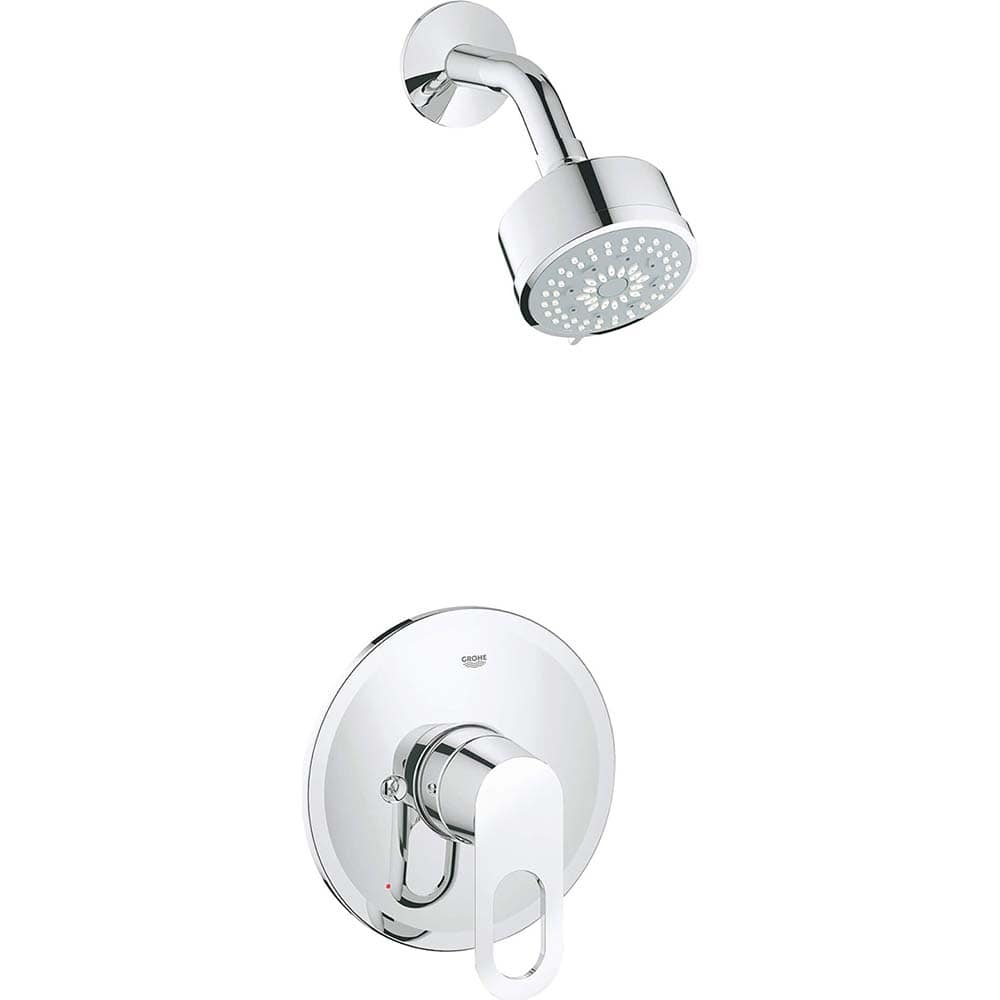 Grohe - Tub & Shower Faucets; Type: Shower trim only ; Style: BauLoop ; Design: Temp/Press Valve ; Material: Metal ; Handle Type: Lever ; Handle Material: Metal - Exact Tool & Supply