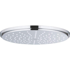 Grohe - Shower Heads & Accessories; Type: Shower Head ; Material: Metal ; GPM: 2.50 ; Face Diameter: 8.25 (Inch); Finish/Coating: Polished Chrome ; Settings: Spray, Pulse, Combination Pulse-Massage - Exact Tool & Supply