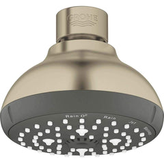 Grohe - Shower Heads & Accessories; Type: Shower Head ; Material: Metal ; GPM: 1.75 ; Face Diameter: 4 (Inch); Finish/Coating: Brushed; Nickel ; Settings: Spray, Pulse, Combination Pulse-Massage - Exact Tool & Supply