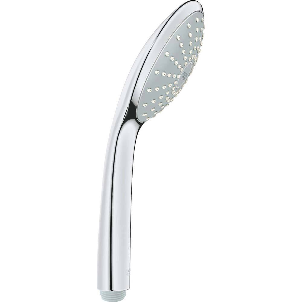 Grohe - Shower Heads & Accessories; Type: Hand Shower ; Material: Metal ; GPM: 1.50 ; Face Diameter: 4.625 (Inch); Finish/Coating: Brushed; Nickel ; Settings: Spray, Pulse, Combination Pulse-Massage - Exact Tool & Supply