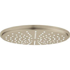 Grohe - Shower Heads & Accessories; Type: Shower Head ; Material: Metal ; GPM: 1.75 ; Face Diameter: 8.25 (Inch); Finish/Coating: Brushed; Nickel ; Settings: Spray, Pulse, Combination Pulse-Massage - Exact Tool & Supply