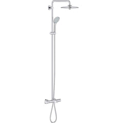 Grohe - Shower Heads & Accessories; Type: 2-in-1 ; Material: Metal ; GPM: 2.50 ; Face Diameter: 10.25 (Inch); Finish/Coating: Polished Chrome ; Settings: Spray, Pulse, Combination Pulse-Massage - Exact Tool & Supply