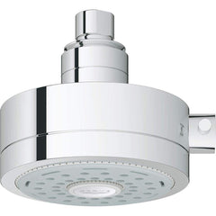 Grohe - Shower Heads & Accessories; Type: Shower Head ; Material: Metal ; GPM: 2.50 ; Face Diameter: 5 (Inch); Finish/Coating: Polished Chrome ; Settings: Spray, Pulse, Combination Pulse-Massage - Exact Tool & Supply