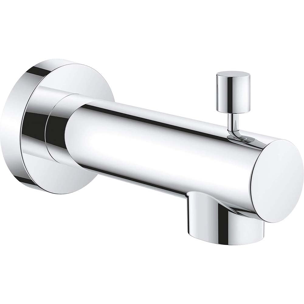 Grohe - Shower Heads & Accessories; Type: Tub Spout ; Material: Metal ; GPM: 2.50 ; Face Diameter: 6.75 (Inch); Finish/Coating: Chrome ; Settings: Spray, Pulse, Combination Pulse-Massage - Exact Tool & Supply
