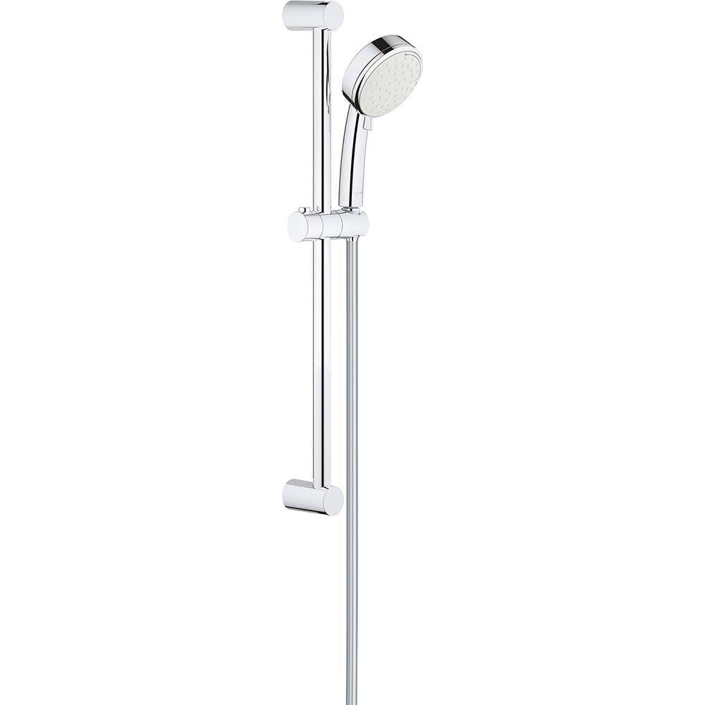 Grohe - Shower Heads & Accessories; Type: Hand Shower ; Material: Metal ; GPM: 1.50 ; Face Diameter: 4 (Inch); Finish/Coating: Polished Chrome ; Settings: Spray, Pulse, Combination Pulse-Massage - Exact Tool & Supply