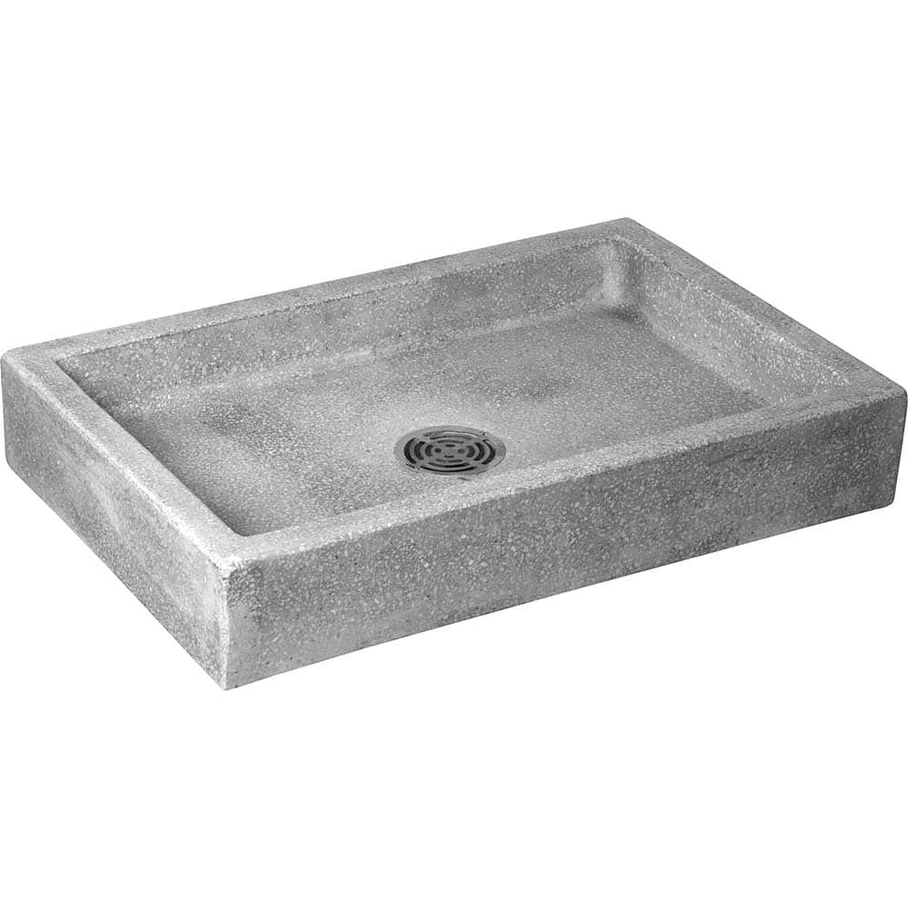 Fiat Products - Sinks; Type: Mop Basin ; Outside Length: 24 (Inch); Outside Length: 24.000 (Decimal Inch); Outside Width: 36.000 (Decimal Inch); Outside Width: 36 (Inch); Outside Height: 6.0000 (Decimal Inch) - Exact Tool & Supply