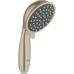 Grohe - Shower Heads & Accessories; Type: Shower Head ; Material: Metal ; GPM: 1.75 ; Face Diameter: 4 (Inch); Finish/Coating: Brushed; Nickel ; Settings: Spray, Pulse, Combination Pulse-Massage - Exact Tool & Supply