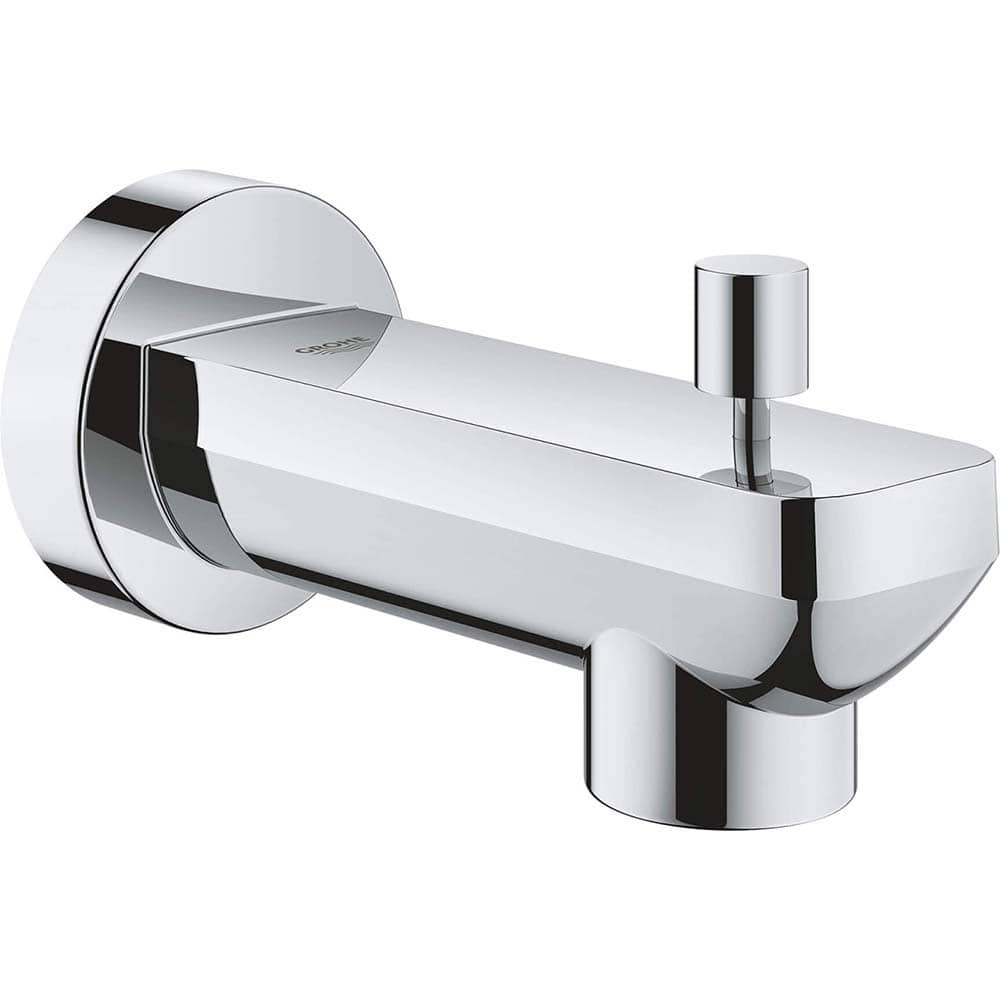Grohe - Shower Heads & Accessories; Type: Tub Spout ; Material: Metal ; GPM: 2.50 ; Face Diameter: 4.75 (Inch); Finish/Coating: Chrome ; Settings: Spray, Pulse, Combination Pulse-Massage - Exact Tool & Supply