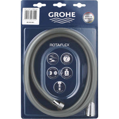 Grohe - Shower Heads & Accessories; Type: Shower hose ; Material: Metal ; Finish/Coating: Polished Chrome - Exact Tool & Supply
