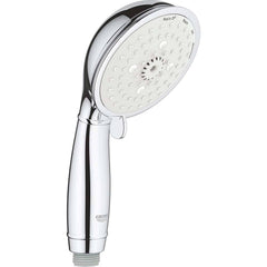 Grohe - Shower Heads & Accessories; Type: Hand Shower ; Material: Metal ; GPM: 2.50 ; Face Diameter: 4 (Inch); Finish/Coating: Polished Chrome ; Settings: Spray, Pulse, Combination Pulse-Massage - Exact Tool & Supply