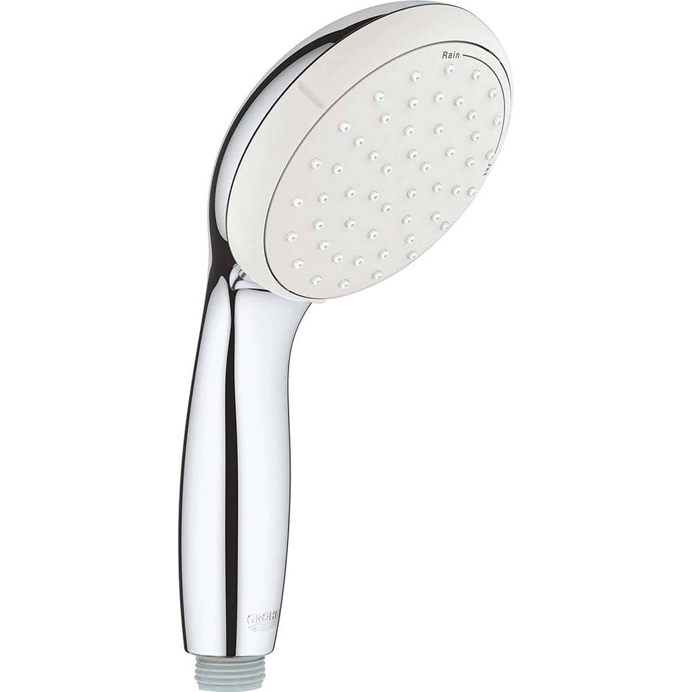 Grohe - Shower Heads & Accessories; Type: Hand Shower ; Material: Metal ; GPM: 1.50 ; Face Diameter: 4 (Inch); Finish/Coating: Polished Chrome ; Settings: Spray, Pulse, Combination Pulse-Massage - Exact Tool & Supply
