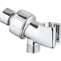 Grohe - Shower Heads & Accessories; Type: Shower Arm mount ; Material: Metal ; Finish/Coating: Polished Chrome - Exact Tool & Supply