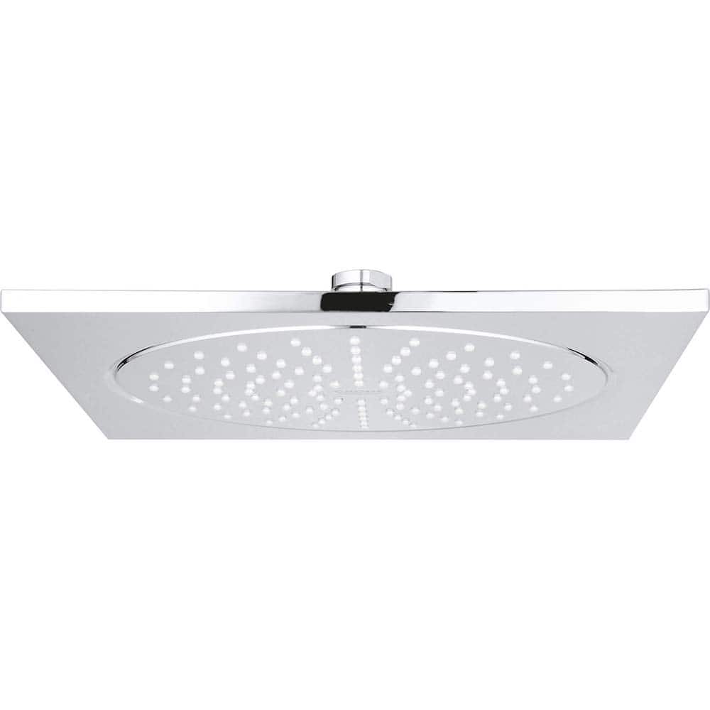 Grohe - Shower Heads & Accessories; Type: Shower Head ; Material: Metal ; GPM: 1.75 ; Face Diameter: 10 (Inch); Finish/Coating: Polished Chrome ; Settings: Spray, Pulse, Combination Pulse-Massage - Exact Tool & Supply