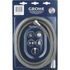 Grohe - Shower Heads & Accessories; Type: Shower Hose ; Material: Metal ; Finish/Coating: Polished Chrome - Exact Tool & Supply