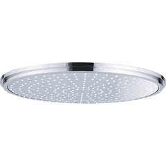 Grohe - Shower Heads & Accessories; Type: Shower Head ; Material: Metal ; GPM: 2.50 ; Face Diameter: 16 (Inch); Finish/Coating: Polished Chrome ; Settings: Spray, Pulse, Combination Pulse-Massage - Exact Tool & Supply