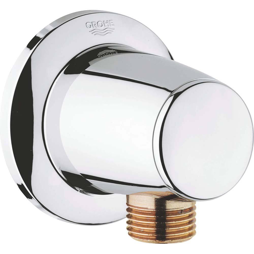 Grohe - Shower Heads & Accessories; Type: Shower outlet elbow ; Material: Metal ; Finish/Coating: Polished Chrome - Exact Tool & Supply