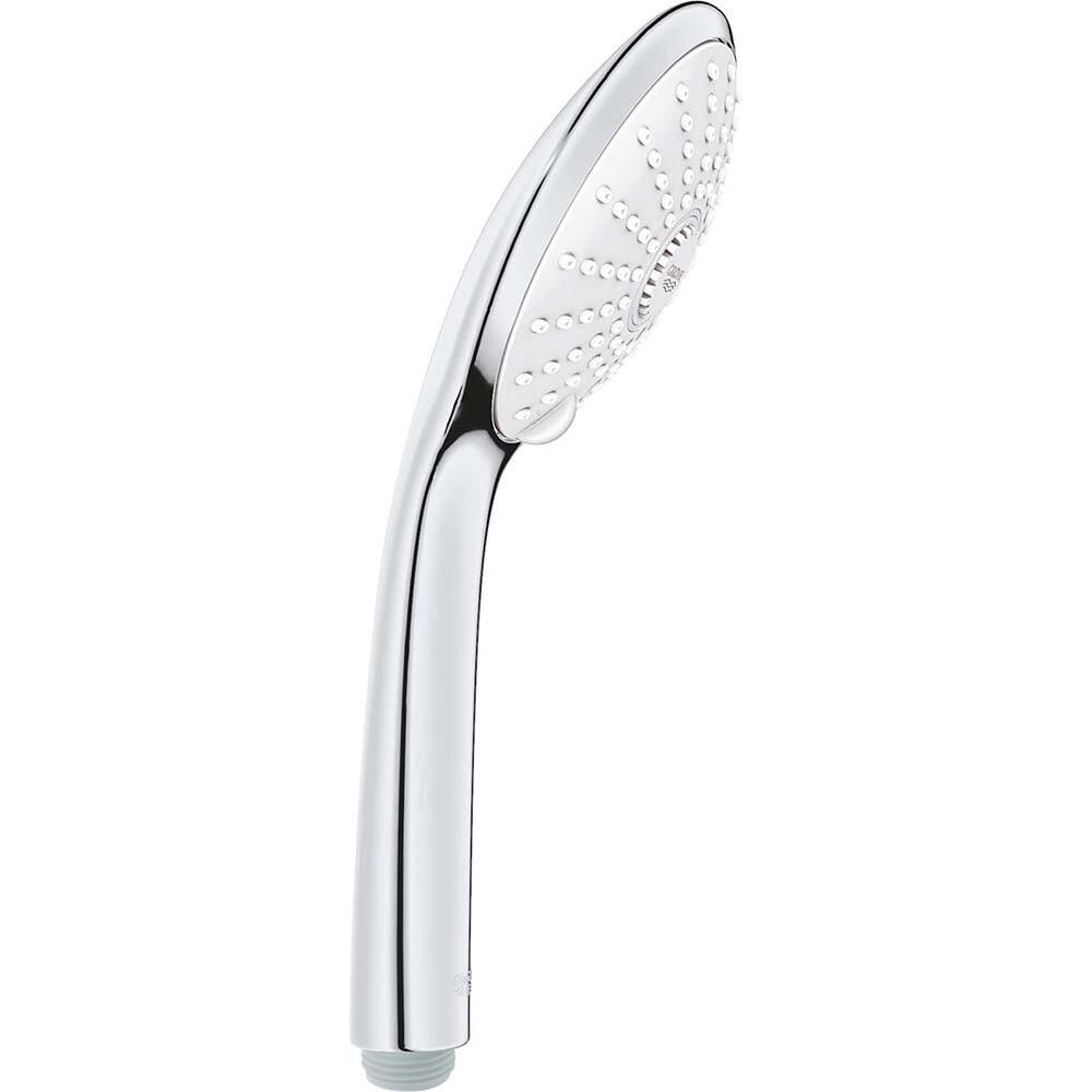 Grohe - Shower Heads & Accessories; Type: Hand Shower ; Material: Metal ; GPM: 1.75 ; Face Diameter: 4.625 (Inch); Finish/Coating: Polished Chrome ; Settings: Spray, Pulse, Combination Pulse-Massage - Exact Tool & Supply